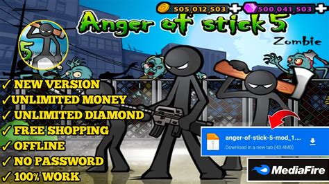Anger of stick 5 Mod APK v1.1.84 (Unlimited money).